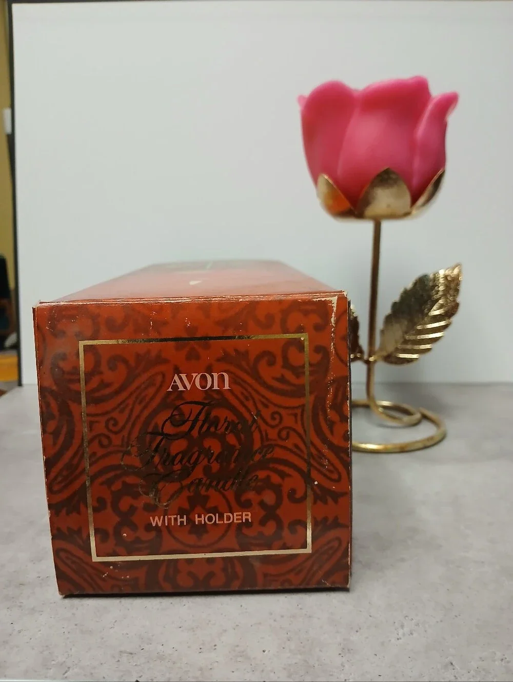 Avon Vintage Lady Floral Fragrance Candle Holder